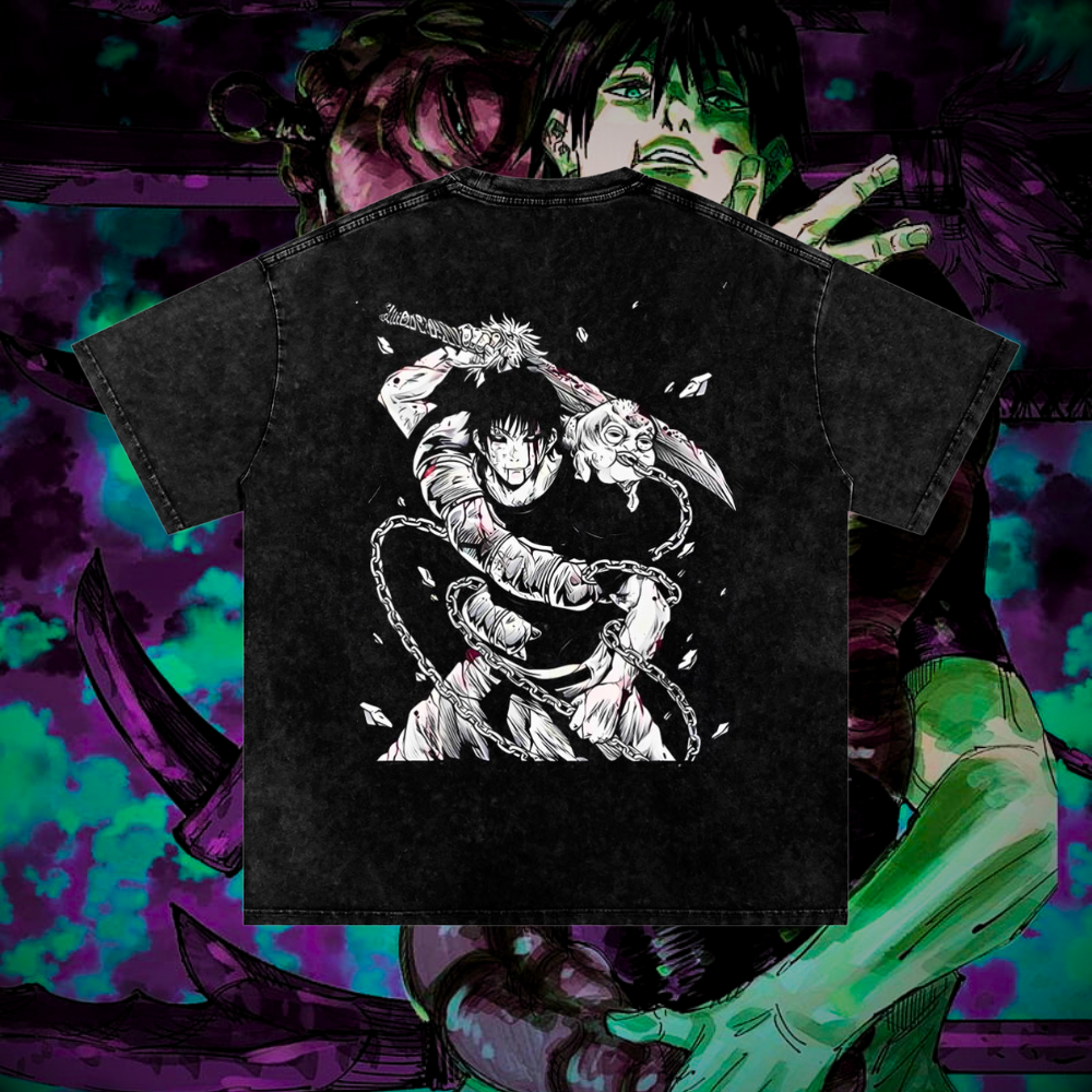 Toji Fushiguro Vintage Oversized Lifting Shirt