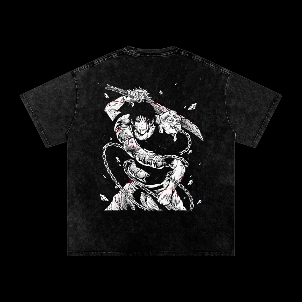 Toji Fushiguro Vintage Oversized Lifting Shirt