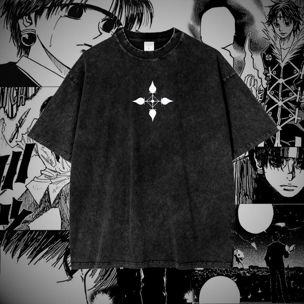 Chrollo Lucifer Vintage Graphic Oversized Lifting Shirt