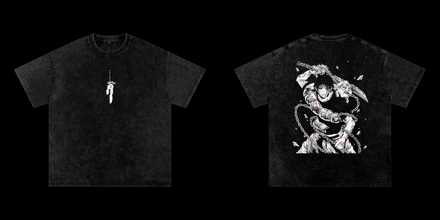 Toji Fushiguro Vintage Oversized Lifting Shirt