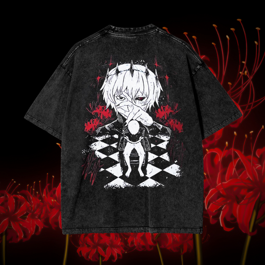 Tokyo Ghoul Flower Vintage Oversized Graphic Shirt