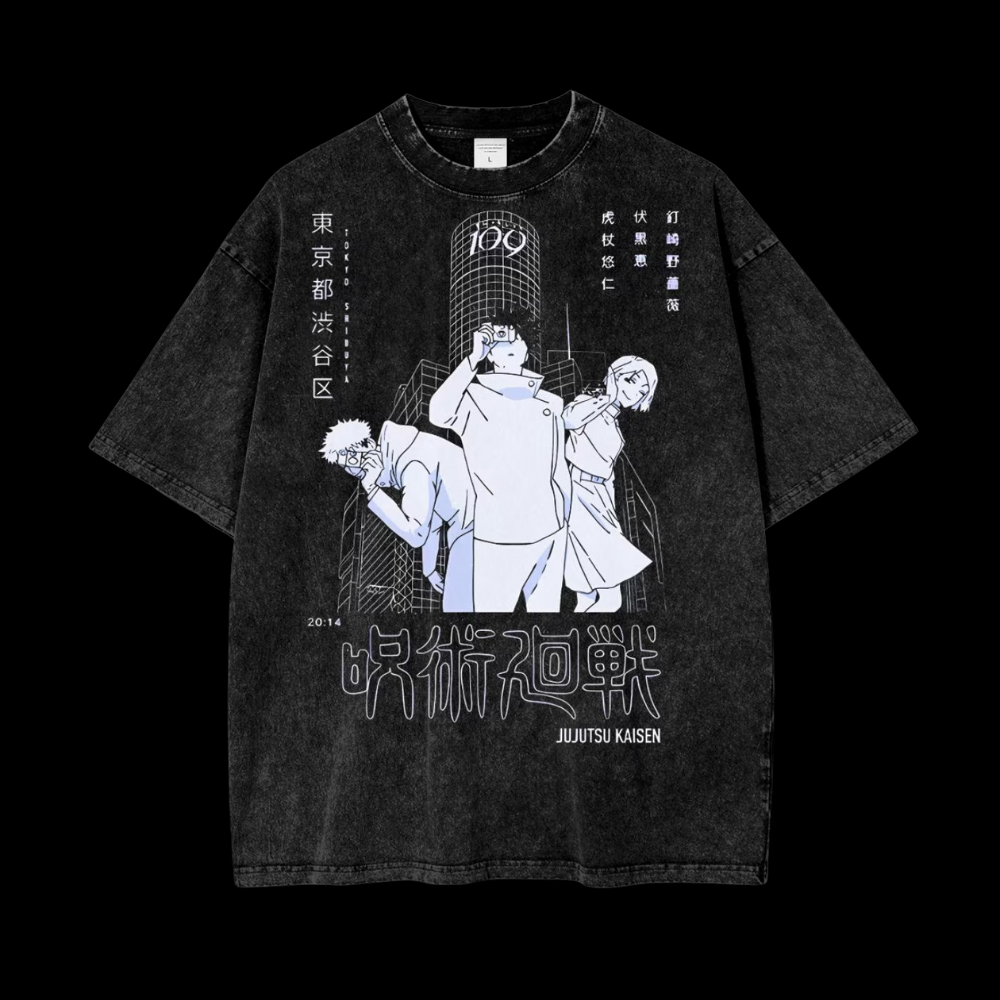 Jujutsu Kaisen Tokyo First-Years in Shibuya Vintage Graphic Shirt