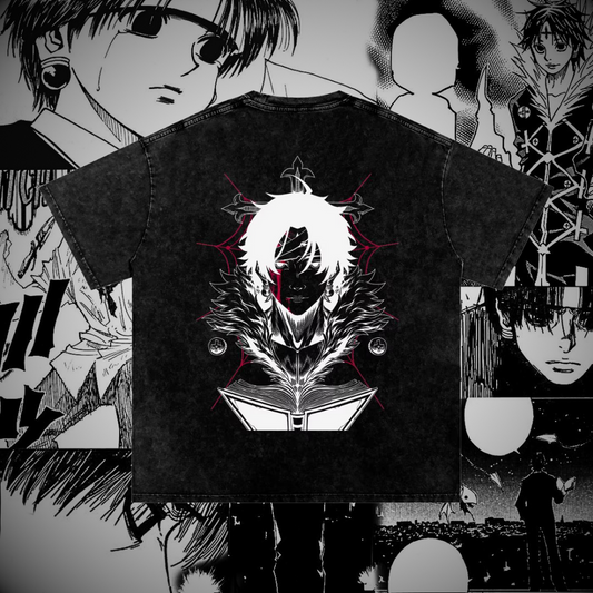 Chrollo Lucilfer Spider Vintage Washed Heavyweight Graphic Shirt