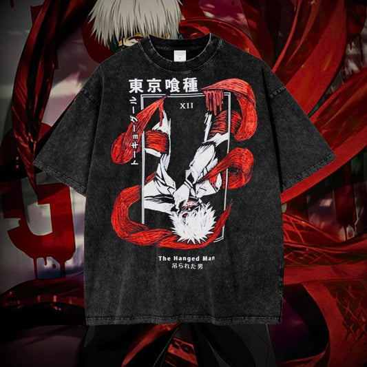 Kaneki Ken Hanged Man Vintage Oversized Graphic T-Shirt