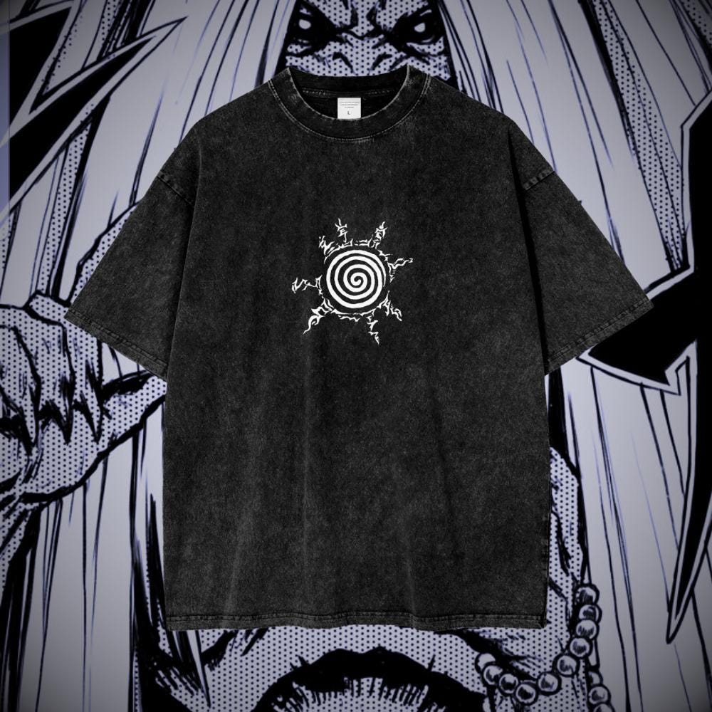 Naruto Seal Demon Vintage Oversized Graphic Lifting T-Shirt