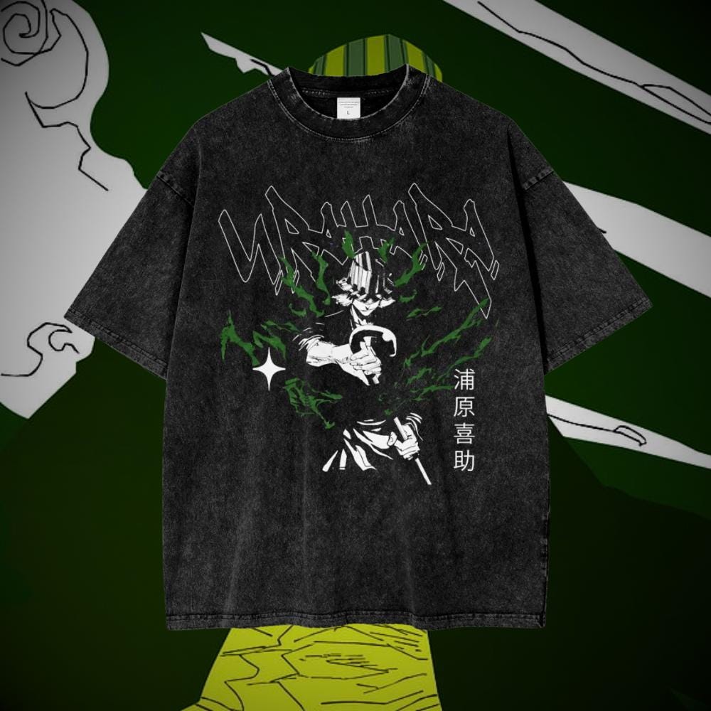 Urahara Vintage Oversized Graphic Lifting Shirt